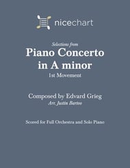 Piano Concerto in A minor, Movement 1 Orchestra sheet music cover Thumbnail